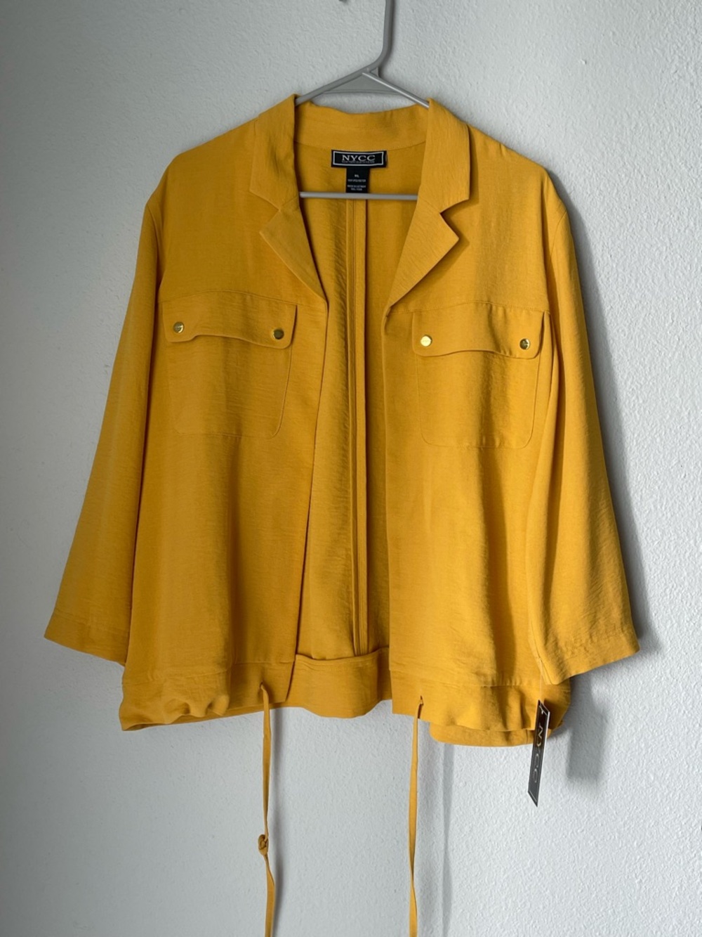 NYCC mustard Yellow Blazer size XL